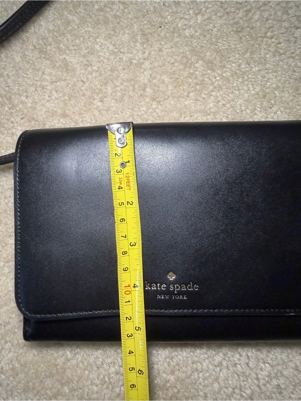 Kate Spade New York Kerri Wallet Crossbody Convertible Purse Black Leather Bag